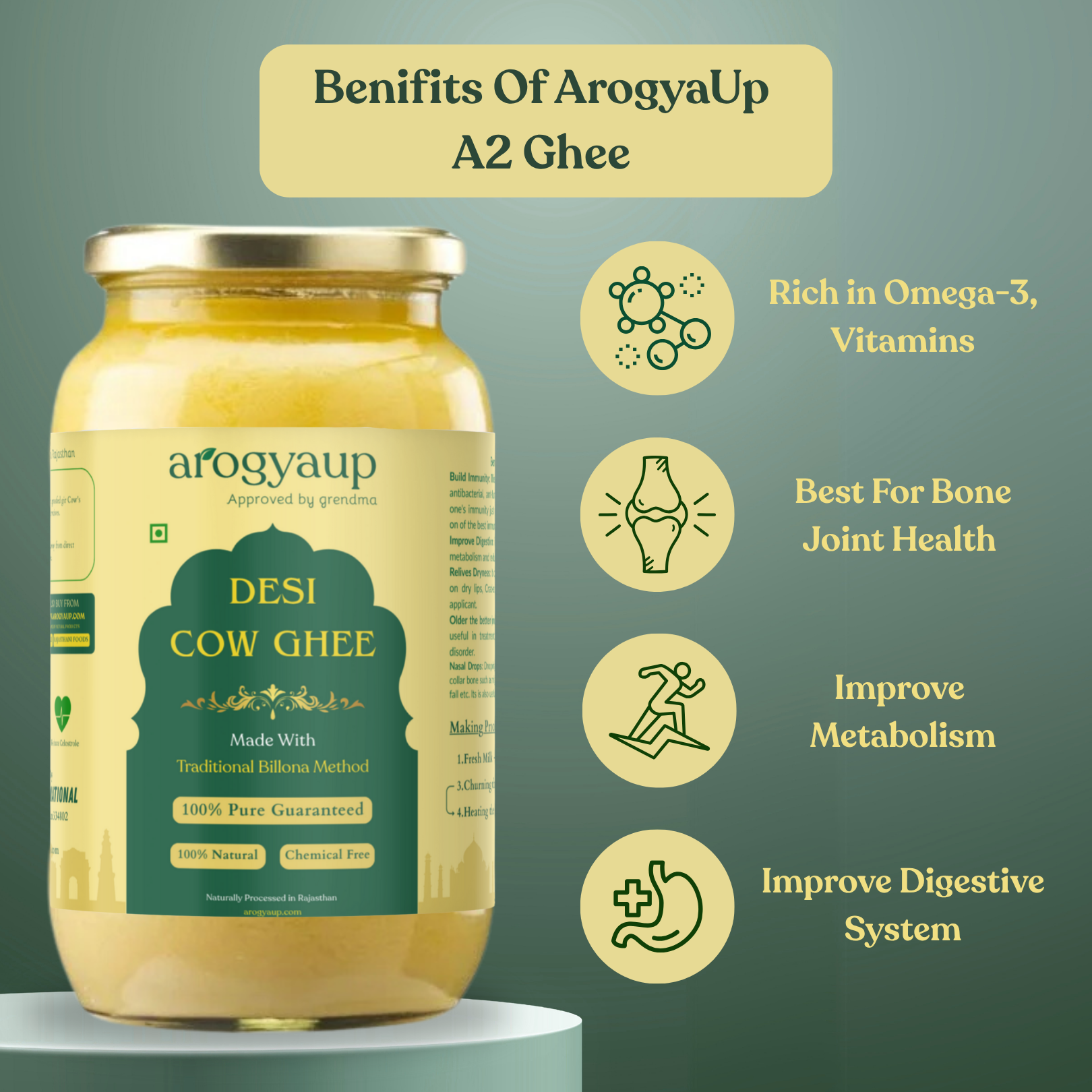 A2 Cow Ghee - Desi Ghee