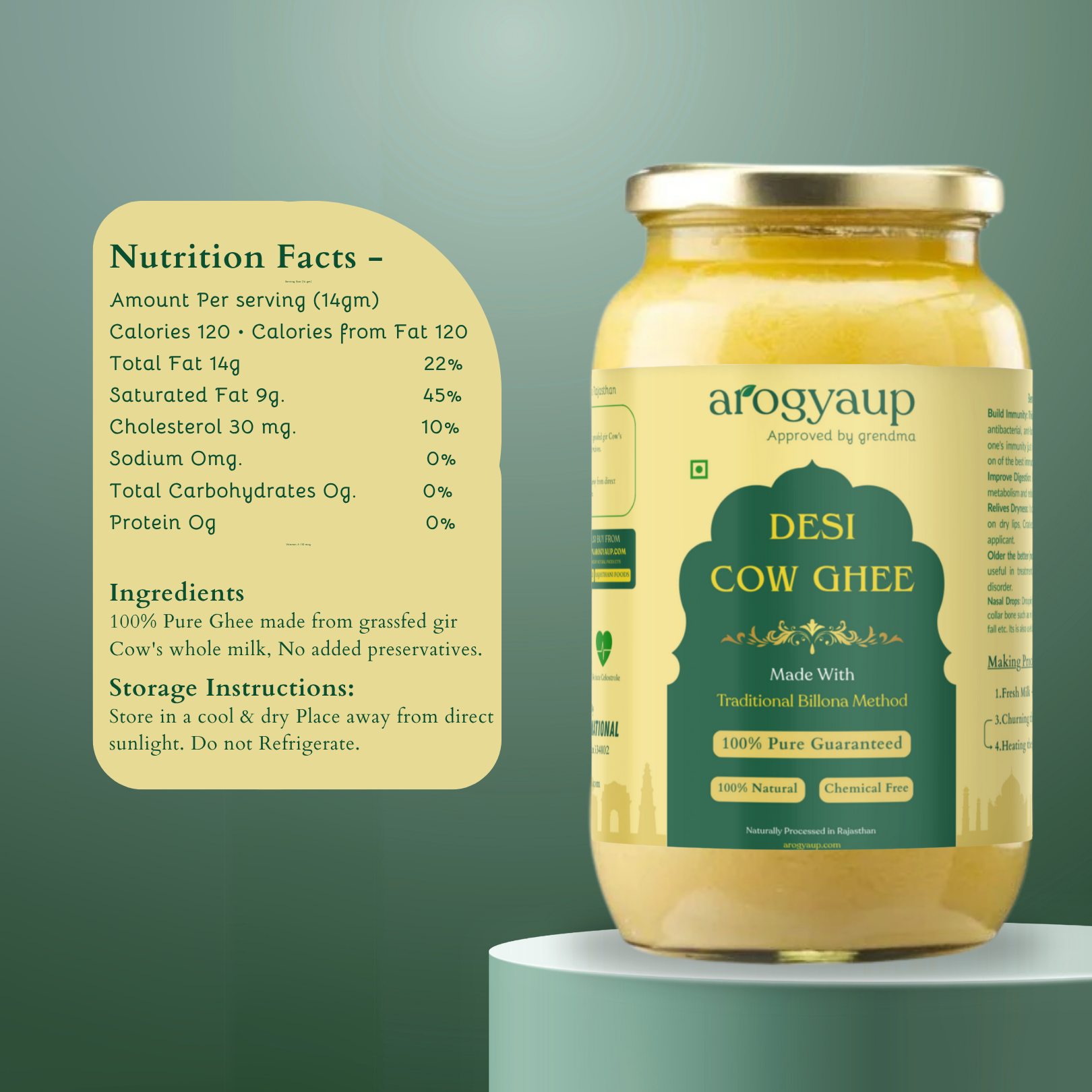 A2 Cow Ghee - Desi Ghee