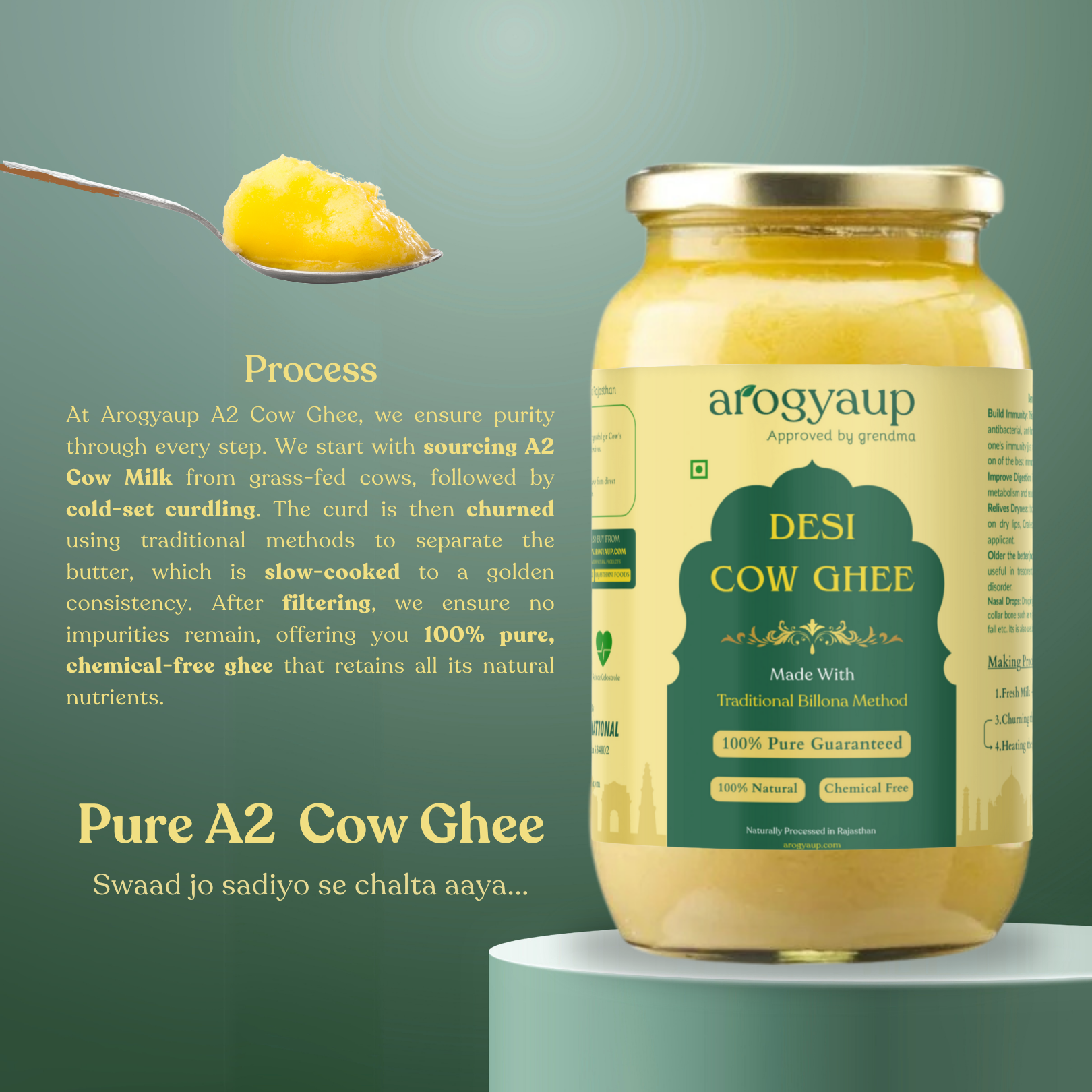 A2 Cow Ghee - Desi Ghee